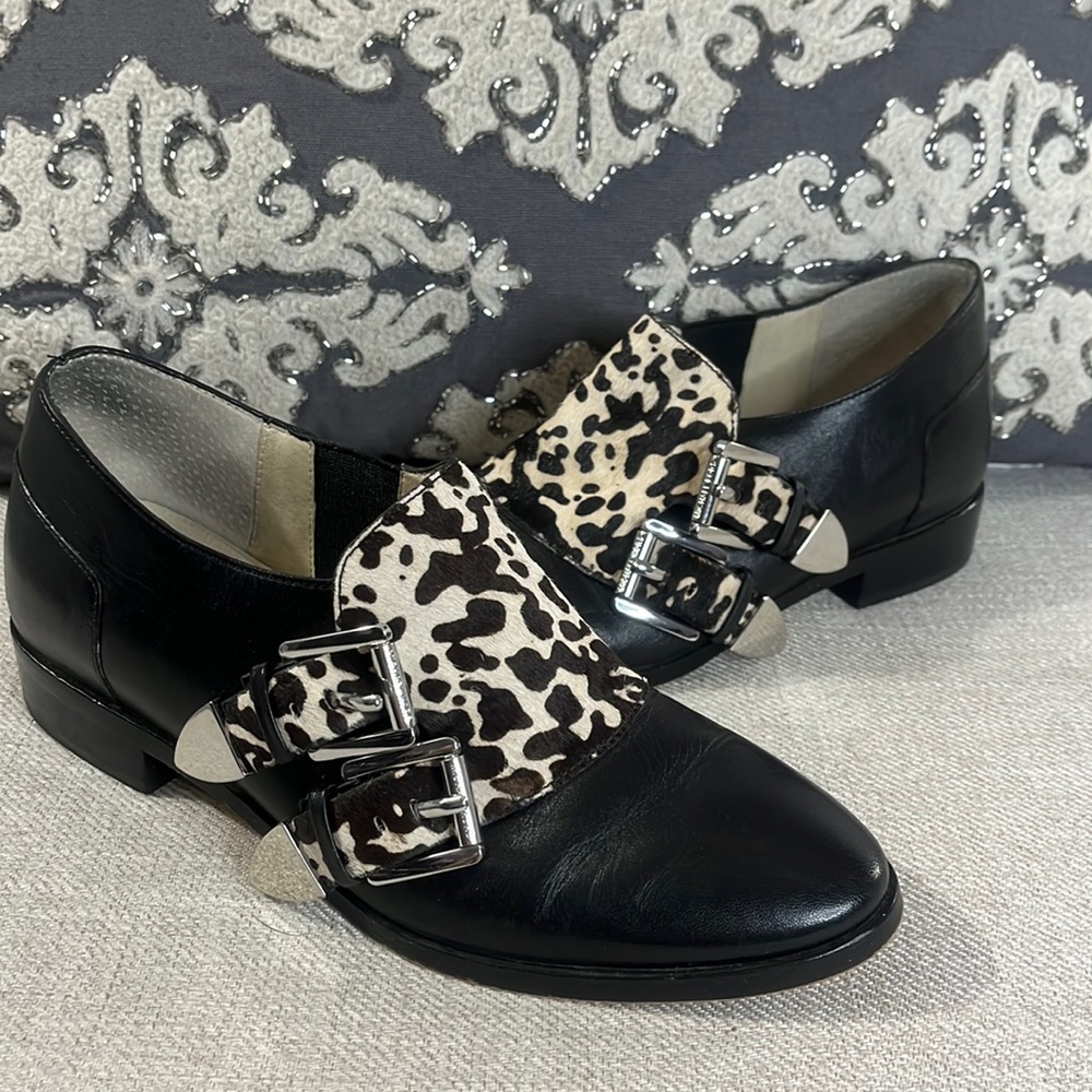 Michael Kors Size 6M Leather & Calf Hair Upper Shoes